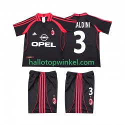 AC Milan Voetbalshirt MALDINI 3 2000 2001 Retro Kleuters/Kids Derde Tenue Korte Mouw