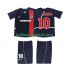 AC Milan Voetbalshirt RONALDINHO 10 2002 2003 Retro Kleuters/Kids Thuis Tenue Korte Mouw