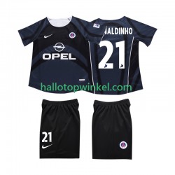 AC Milan Voetbalshirt RONALDINHO 10 2002 2003 Retro Kleuters/Kids Derde Tenue Korte Mouw