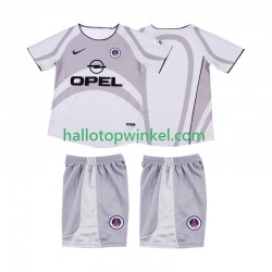 AC Milan Voetbalshirt 2001 2002 Retro Kleuters/Kids Uit Tenue Korte Mouw