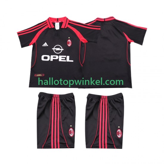AC Milan Voetbalshirt 2000 2001 Retro Kleuters/Kids Derde Tenue Korte Mouw