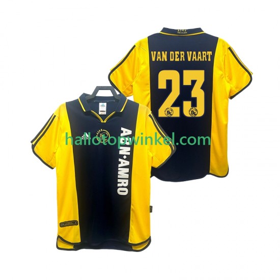 AFC Ajax Voetbalshirt VAN DER VAART 23 2000 2001 Retro Heren Uit Tenue Korte Mouw
