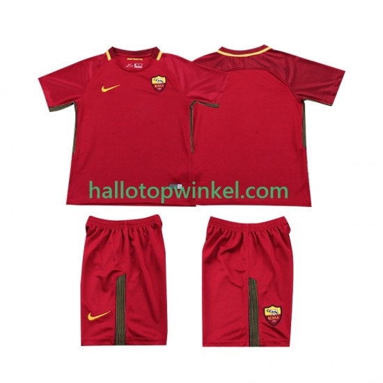 AS Roma Voetbalshirt 2017-2018 Retro Kleuters/Kids Thuis Tenue Korte Mouw