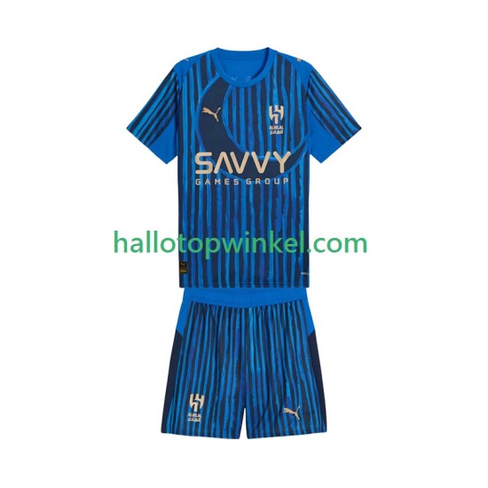 Voetbalshirt Al Hilal CWC Kleuters/Kids Thuis Tenue 2025-2026 Korte Mouw