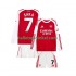 Arsenal Voetbalshirt Bukayo Saka 7 Kleuters/Kids Thuis Tenue 2025-2026 Lange Mouw