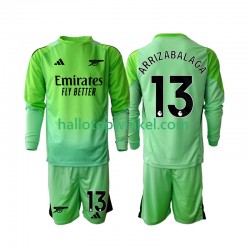 Arsenal Voetbalshirt Kepa Arrizabalaga 13 Doelman Kleuters/Kids Uit Tenue 2025-2026 Lange Mouw