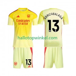 Arsenal Voetbalshirt Kepa Arrizabalaga 13 Doelman Kleuters/Kids Thuis Tenue 2025-2026 Korte Mouw