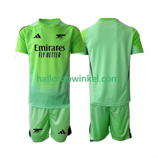 Arsenal Voetbalshirt Doelman Kleuters/Kids Uit Tenue 2025-2026 Korte Mouw