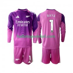 Arsenal Voetbalshirt Raya 1 Doelman Kleuters/Kids Derde Tenue 2025-2026 Lange Mouw