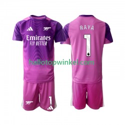 Arsenal Voetbalshirt Raya 1 Doelman Kleuters/Kids Derde Tenue 2025-2026 Korte Mouw