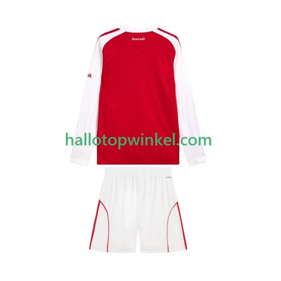 Arsenal Voetbalshirt Kleuters/Kids Thuis Tenue 2025-2026 Lange Mouw
