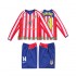 Atlético Madrid Voetbalshirt SIMEONE 14 2005 Retro Kleuters/Kids Thuis Tenue 2004 Lange Mouw