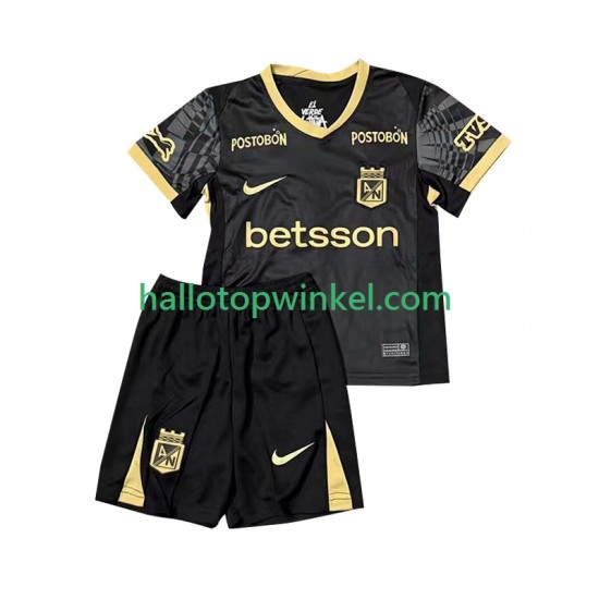 Voetbalshirt Atletico Nacional Kleuters/Kids Uit Tenue 2025 Korte Mouw