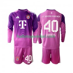 FC Bayern München Voetbalshirt Jonas Urbig 40 Doelman Kleuters/Kids Vierde Tenue 2025-2026 Lange Mouw