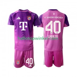 FC Bayern München Voetbalshirt Jonas Urbig 40 Doelman Kleuters/Kids Vierde Tenue 2025-2026 Korte Mouw
