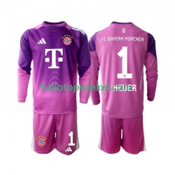 FC Bayern München Voetbalshirt Manuel Neuer 1 Doelman Kleuters/Kids Vierde Tenue 2025-2026 Lange Mouw