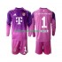 FC Bayern München Voetbalshirt Manuel Neuer 1 Doelman Kleuters/Kids Vierde Tenue 2025-2026 Lange Mouw