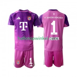 FC Bayern München Voetbalshirt Manuel Neuer 1 Doelman Kleuters/Kids Vierde Tenue 2025-2026 Korte Mouw