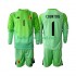 België Voetbalshirt Thibaut Courtoi 1 Doelman Kleuters/Kids Thuis Tenue 2025 Lange Mouw