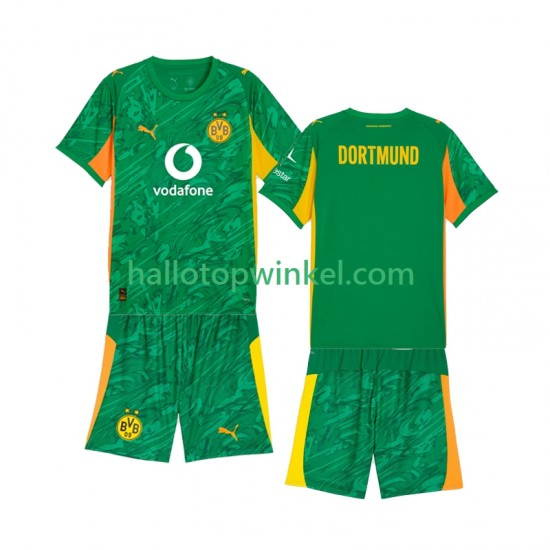 Borussia Dortmund Voetbalshirt Doelman Kleuters/Kids Thuis Tenue 2025-2026 Korte Mouw