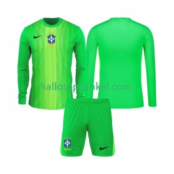 Brazilië Voetbalshirt Doelman Kleuters/Kids Thuis Tenue 2026 Lange Mouw
