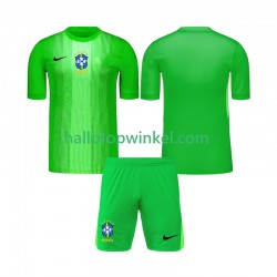 Brazilië Voetbalshirt Doelman Kleuters/Kids Thuis Tenue 2026 Korte Mouw