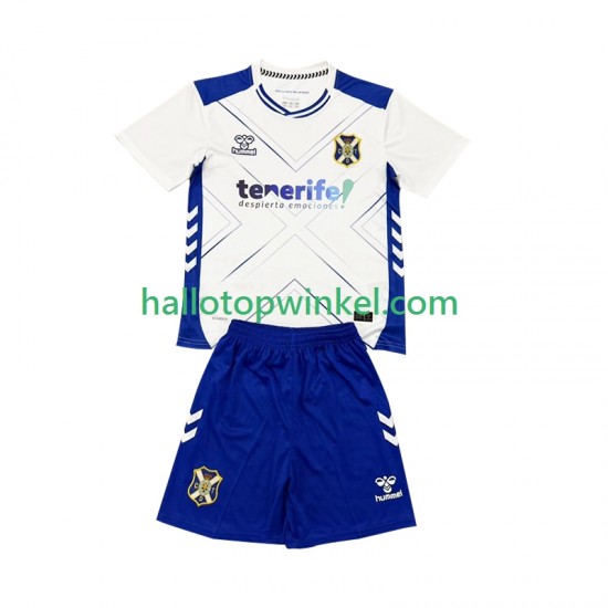 Voetbalshirt CD Tenerife Kleuters/Kids Thuis Tenue 2025-2026 Korte Mouw