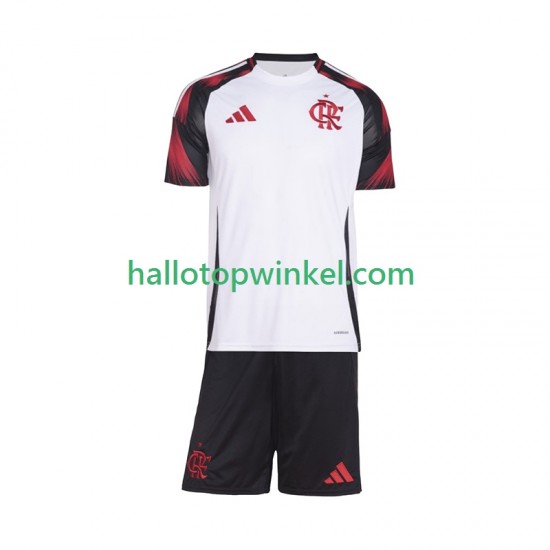 CR Flamengo Voetbalshirt Kleuters/Kids Uit Tenue 2025-2026 Korte Mouw