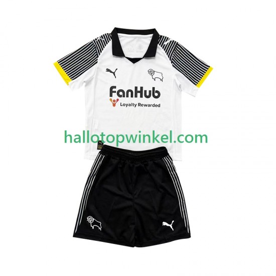 Voetbalshirt Derby County Kleuters/Kids Thuis Tenue 2025-2026 Korte Mouw