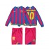 FC Barcelona Voetbalshirt RONALDINHO 10 2005 Retro Kleuters/Kids Thuis Tenue 2006 Lange Mouw