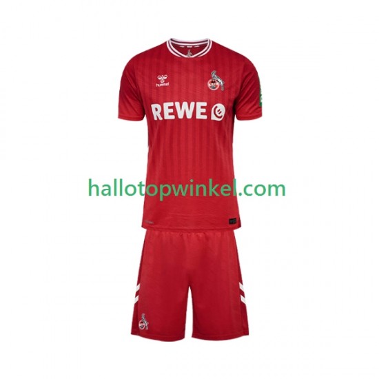 FC Köln Voetbalshirt Kleuters/Kids Uit Tenue 2025-2026 Korte Mouw