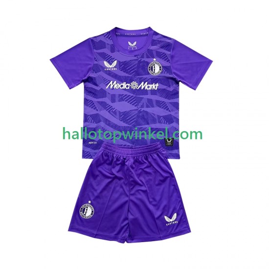 Feyenoord Rotterdam Voetbalshirt Doelman Kleuters/Kids Derde Tenue 2025-2026 Korte Mouw