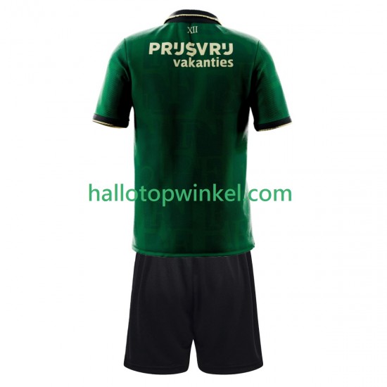 Feyenoord Rotterdam Voetbalshirt Kleuters/Kids Vierde Tenue 2025-2026 Korte Mouw