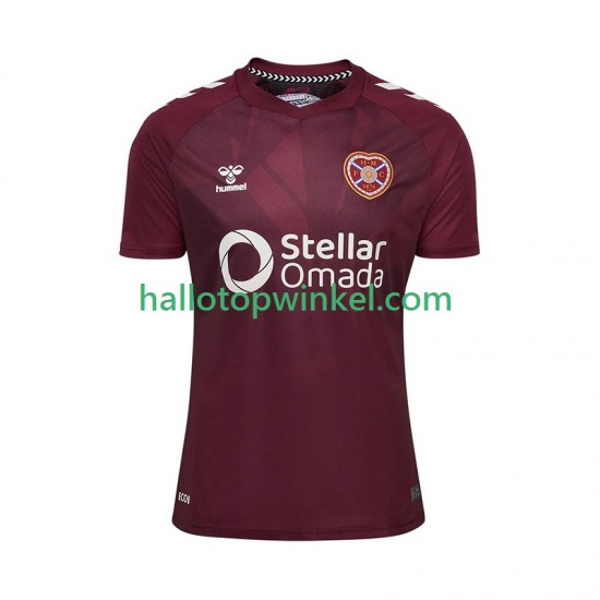 Voetbalshirt Hearts Heren Thuis Tenue 2025-2026 Korte Mouw