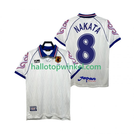 Japan Voetbalshirt NAKATA 8 1998 Retro Heren Uit Tenue Korte Mouw