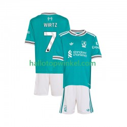 Liverpool Voetbalshirt Florian Wirtz 7 Kleuters/Kids Derde Tenue 2025-2026 Korte Mouw