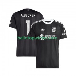 Liverpool Voetbalshirt Alisson Becker 1 Doelman Heren Vierde Tenue 2025-2026 Korte Mouw