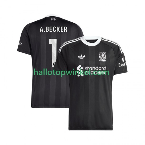 Liverpool Voetbalshirt Alisson Becker 1 Doelman Heren Vierde Tenue 2025-2026 Korte Mouw