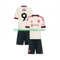 Liverpool Voetbalshirt ISAK 9 Kleuters/Kids Uit Tenue 2025-2026 Korte Mouw