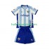 Málaga CF Voetbalshirt Kleuters/Kids Thuis Tenue 2025-2026 Korte Mouw