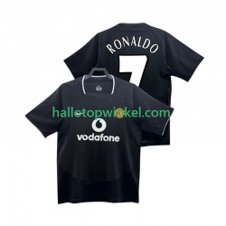 Manchester United Voetbalshirt RONALDO 7 2002 Retro Heren Uit Tenue 2004 Korte Mouw