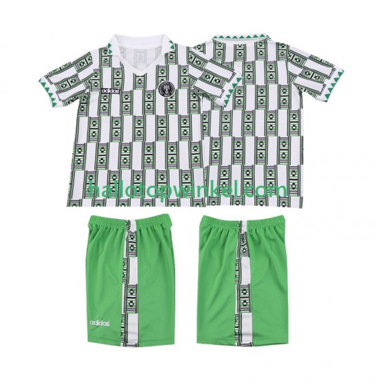 Nigeria Voetbalshirt Retro Kleuters/Kids Uit Tenue 1994 Korte Mouw
