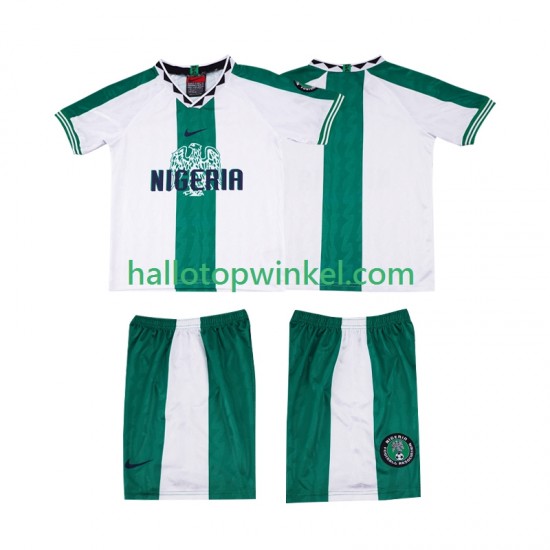 Nigeria Voetbalshirt 1996 Retro Kleuters/Kids Uit Tenue Korte Mouw