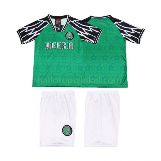 Nigeria Voetbalshirt 1995 Retro Kleuters/Kids Thuis Tenue Korte Mouw