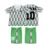 Nigeria Voetbalshirt OKOCHA 10 Retro Kleuters/Kids Uit Tenue 1994 Korte Mouw