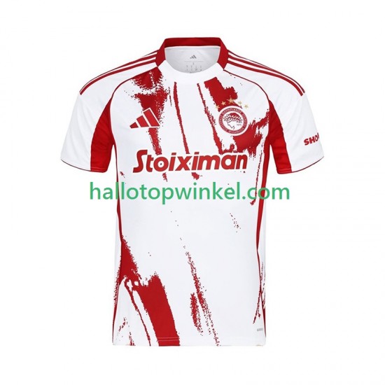 Olympiacos Voetbalshirt Heren Uit Tenue 2025-2026 Korte Mouw