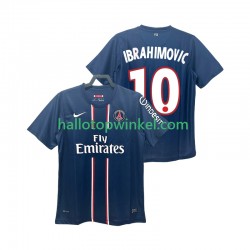 Paris Saint-Germain Voetbalshirt Ibrahimović 10 2012 2013 Retro Heren Thuis Tenue Korte Mouw