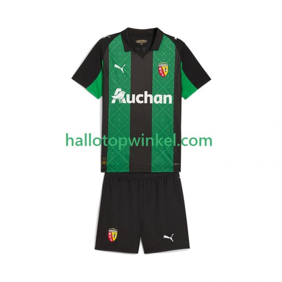 RC Lens Voetbalshirt Kleuters/Kids Uit Tenue 2025-2026 Korte Mouw