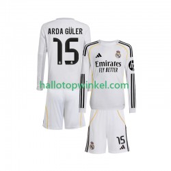 Real Madrid Voetbalshirt Arda Guler 15 Kleuters/Kids Thuis Tenue 2025-2026 Lange Mouw