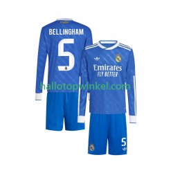 Real Madrid Voetbalshirt Jude Bellingham 5 Kleuters/Kids Derde Tenue 2025-2026 Lange Mouw